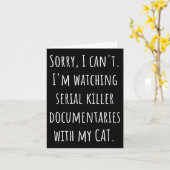 I Can’t I’m Watching Serial Killer Doentaries With カード (黄色い花)