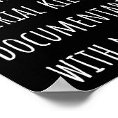 I Can’t I’m Watching Serial Killer Doentaries With ポスター (角)