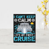 I Can’t Keep Calm It’s My First Cruise Cruising  カード (黄色い花)