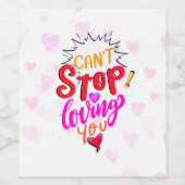 I CAN´T STOP LOVING ワインラベル (シングルラベル)