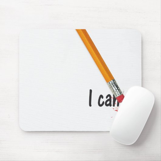 I Can Text with Pencil Eraser マウスパッド (マウス)