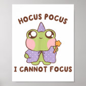 I Cannot Focus Funny Adhd Sitive Frog  ポスター (正面)