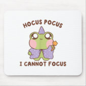I Cannot Focus Funny Adhd Sitive Frog マウスパッド (正面)