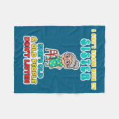 I Can't Argue With My Sister She's Old &amp; Old P フリースブランケット (正面(横))