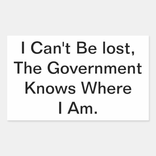 I Can't Be Lost, I'm Here Hankamer Artjunkhaus Aha 長方形シール (正面)