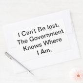 I Can't Be Lost, I'm Here Hankamer Artjunkhaus Aha 長方形シール (封筒)