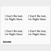 I Can't Be Lost, I'm Here Hankamer Artjunkhaus Aha 長方形シール (シート)