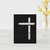 I Cant But I Know A Guy Jesus Christian Cross Fait カード (黄色い花)