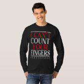I Can't Count Your Fingers Braille Blind Awareness Tシャツ (正面フル)