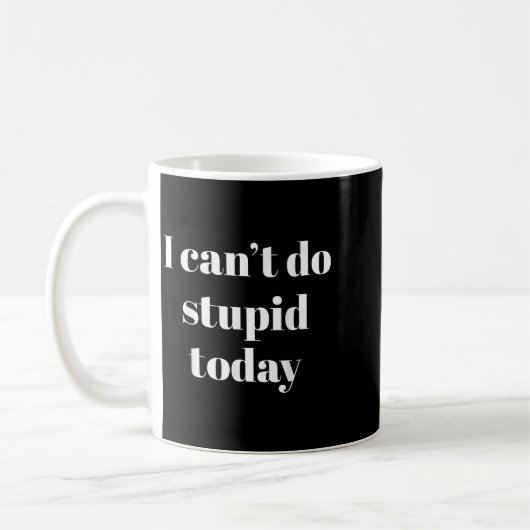 I Can't Do Stud Today コーヒーマグカップ (左)