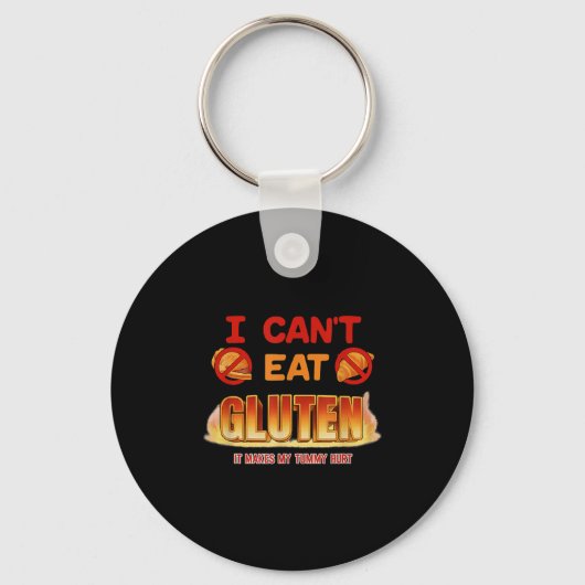 I Can't Eat Gluten Funny Unhinged Gen Z Meme Y2k S キーホルダー (正面)