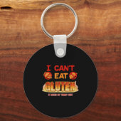 I Can't Eat Gluten Funny Unhinged Gen Z Meme Y2k S キーホルダー (正面)