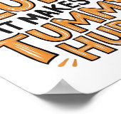 I Can't Eat Gluten It Makes My Tummy Hurt Gluten H ポスター (角)