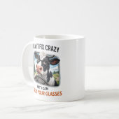 I Can't Fix Crazy but I Adjust Your Glasses コーヒーマグカップ (正面左)