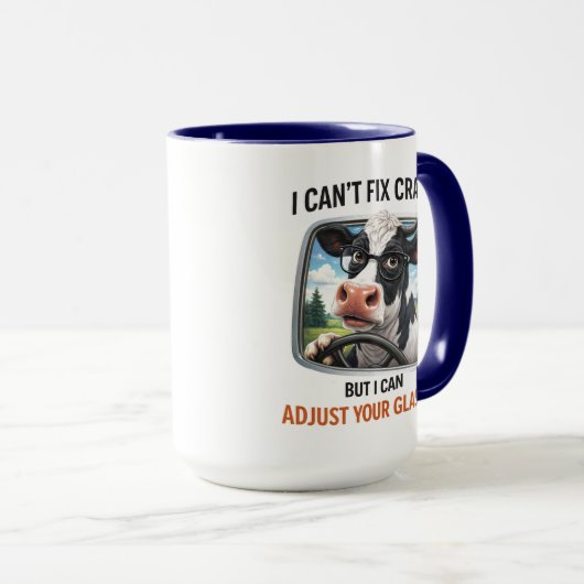 I Can't Fix Crazy but I Adjust Your Glasses マグカップ (正面右)