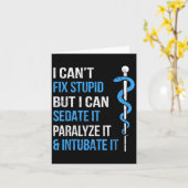 I Cant Fix Stud But I Can Sedate It Sarcasm Ems Me カード (黄色い花)