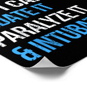 I Cant Fix Stud But I Can Sedate It Sarcasm Ems Me ポスター (角)