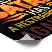 I Can't Go To Hell Because Satan Has A Restrain... ポスター (角)