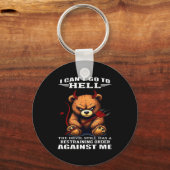 I Can't Go To Hell The Devil Still Has A Restraini キーホルダー (正面)