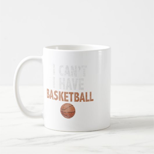 I Can't I Have Bysketbyll Bysketbyll Practice Tee コーヒーマグカップ (左)