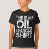 I Can't I Have Plans In The Garage, Oil Changing C Tシャツ (正面)