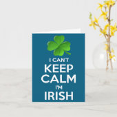 I Can't Keep Calm I'm Irish St Patrick's Day Funny カード (黄色い花)