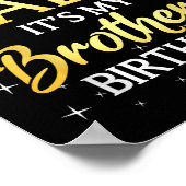 I Can't Keep Calm It's My Brother Birthday Gift Bd ポスター (角)