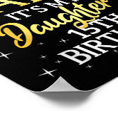 I Cant Keep Calm Its My Daughter 15th Birthday Par ポスター (角)