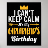 I Cant Keep Calm Its My Girlfriend's Birthday  ポスター (正面)