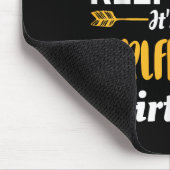 I Cant Keep Calm Its My Girlfriend's Birthday マウスパッド (コーナー)