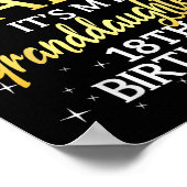 I Cant Keep Calm Its My Granddaughter 18th Birthda ポスター (角)