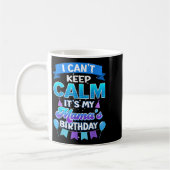 I Cant Keep Calm Its My Mama Birthday Shirt Bday コーヒーマグカップ (左)