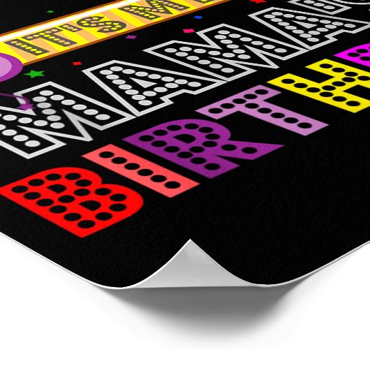 I Cant Keep Calm Its My Mama's Birthday ポスター (角)