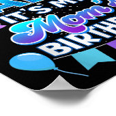 I Cant Keep Calm Its My Mom Birthday Shirt Bday  ポスター (角)