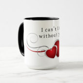 I can't live without you マグカップ (正面左)
