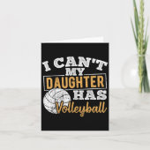 I Cant My Daughter Has Volleyball - Netball Traini カード (正面)