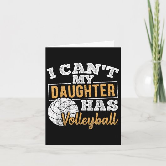 I Cant My Daughter Has Volleyball - Netball Traini カード (正面)