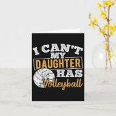 I Cant My Daughter Has Volleyball - Netball Traini カード (黄色い花)