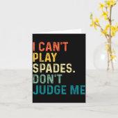 I Can't Play Spades. Don't Judge Me Apparel  カード (黄色い花)