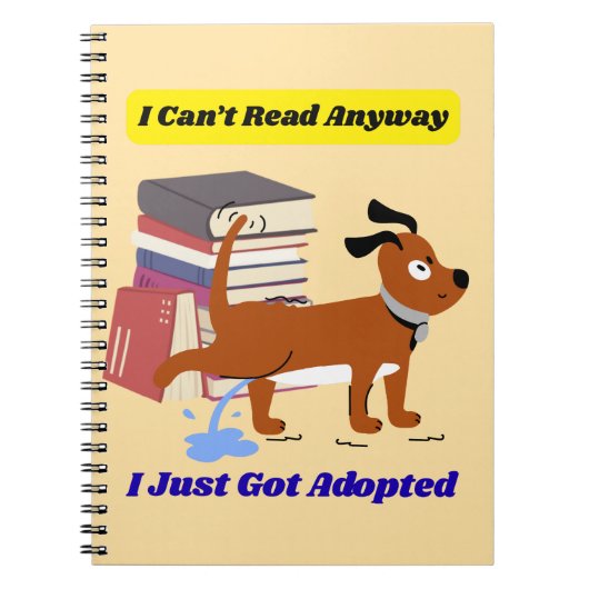 I Can't Read Anyway ノートブック (正面)