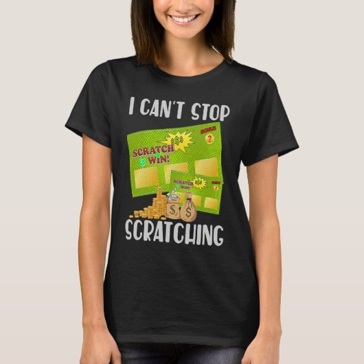I Can't Stop Scratching Men Women Bingo 5 Tシャツ (正面)