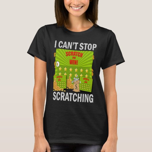 I Can't Stop Scratching Men Women  Bingo Tシャツ (正面)