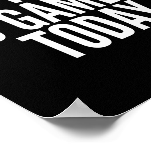 I Cant Wait To Gamble Today Funny Gambling  ポスター (角)