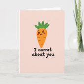 I Carrot About You Funny Card カード (正面)