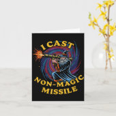 I Cast Non-magic Missile Funny Wizard Parody Meme  カード (黄色い花)