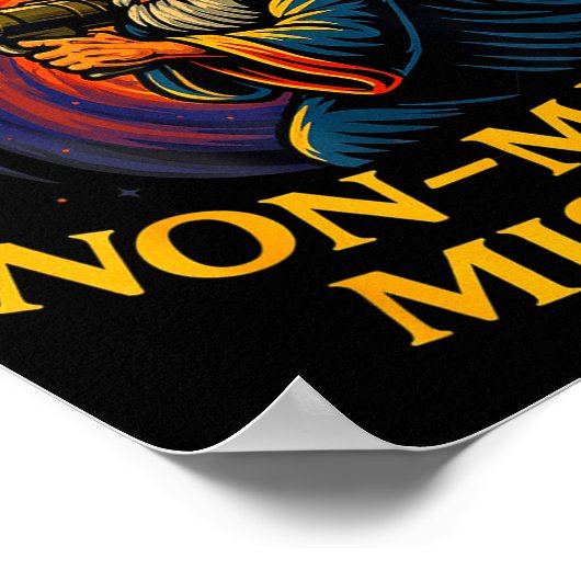 I Cast Non-magic Missile Funny Wizard Parody Meme  ポスター (角)