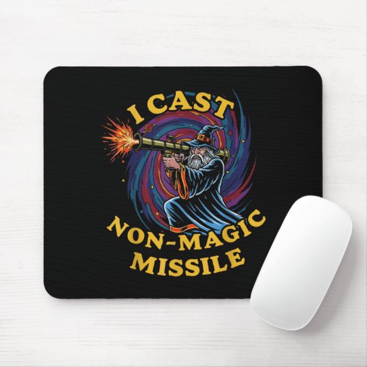 I Cast Non-magic Missile Funny Wizard Parody Meme マウスパッド (マウス)