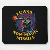 I Cast Non-magic Missile Funny Wizard Parody Meme マウスパッド (正面)