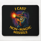 I Cast Non-magic Missile Funny Wizard Parody Meme  マウスパッド (正面)