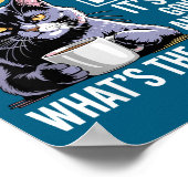 I Cat Attitude Check Told Humor Cat ポスター (角)